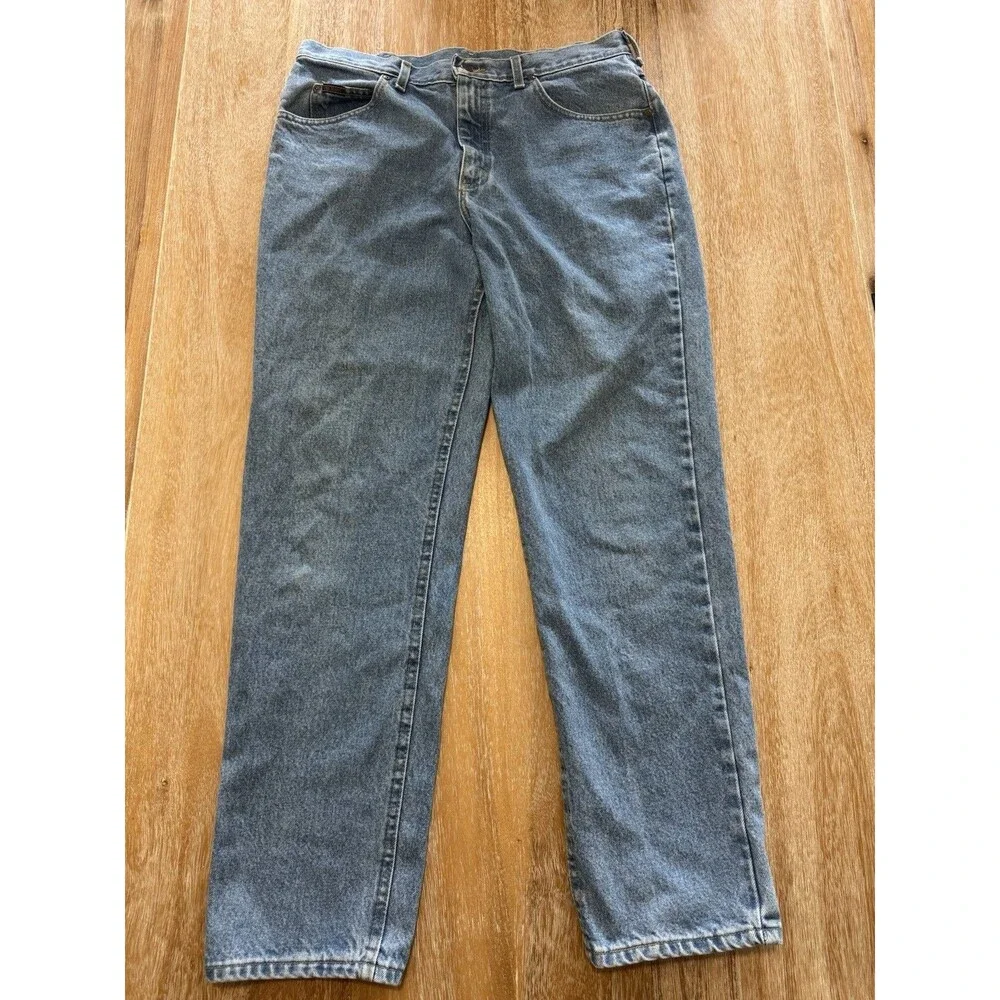 Vtg 90s Lee Riders Jeans Men's 36x32 Made in USA Union Made Denim Regular Fit